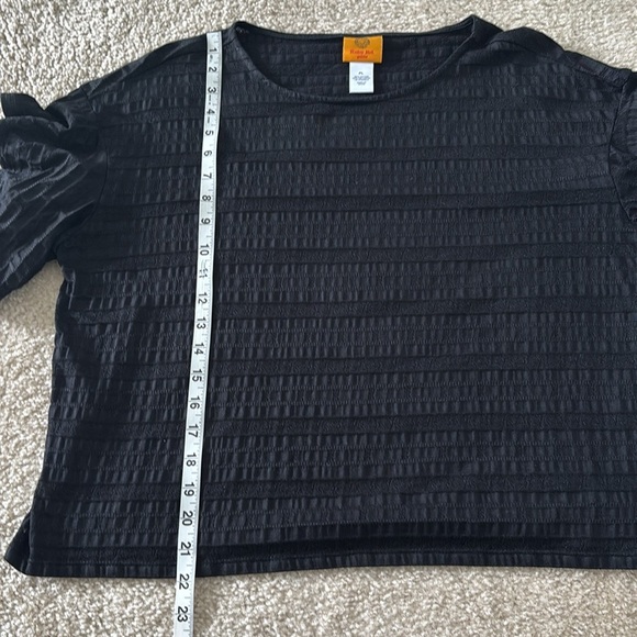 Ruby Rd Black Women's Top Petite Large - Picture 9 of 9